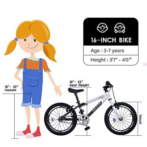 BELSIZE 16-Inch Pro Belt-Drive Kid's Bike, Unrivalled Lightweight & 4.0 Gain Ratio Advanced Bicycle for 3-7 Years Old