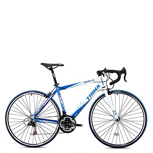 Trinx TEMPO1.0 700C Road Bike 21 Speed Racing Bicycle (Blue White)