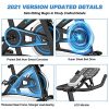 De.Pommeyeux Exercise Bike, Stationary Indoor Cycling Bike with 35 Lbs Flywheel, Exercise Equipment for Home Workouts Cardio Training with Comfortable Seat, Silent Belt Drive, iPad Holder