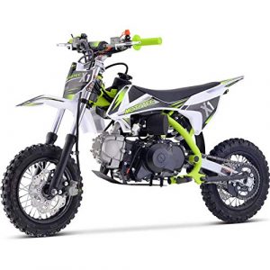 MotoTec X1 110cc 4-Stroke Gas Dirt Bike Green, 56x25x34, (MT-DB-X1-110cc_Green)