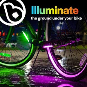 Brightz GoBrightz LED Bike Frame Light, Green - LED Bike Frame Light for Night Riding - 4 Modes for Flashing or Constant Glow - Fun Safety Light Bike Accessories for Kids, Boys, Girls, Teens & Adults