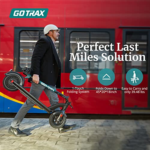 Gotrax Gmax Ultra Electric Scooter, 10" Pneumatic Tires, Max 45 Mile and 20Mph Speed, Double Anti-Theft Lock, Bright Headlight and Taillight, Foldable and Cruise Control Escooter for Adult