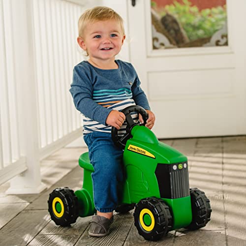 John Deere Ride On Toys Sit 'N Scoot Activity Tractor for Kids Aged 18 Months to 3 Years, Green