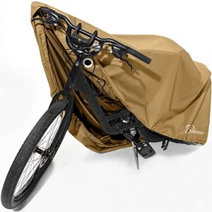 Bikeroo Bike Cover - Waterproof, Outdoor Bicycle Cover for Transport on Rack - Rain Tent for Mountain, Beach Cruiser & Road Bikes - Size L, Storage for 1 Bicycle