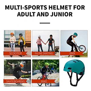 P2R Skateboard/Multi-Sport Scooter/Bicycle Helmet Protecting Gear for Youth & Adult Outdoor, Commuter, Skate & Balance Bike & BMX