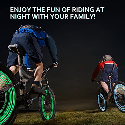 Bike Lights Bike Wheel Lights,Gifts,LED Wheel Lights for Bikes Riding at Night,Wheel Lights for Kids Bicycle as Gifts (7-Color, 18 Modes to Change),Illuminated Bike Accessories, 2pcs/Pack