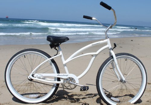 Firmstrong Urban Lady Alloy Single Speed Beach Cruiser Bicycle, 26-Inch, White