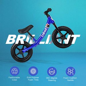 ROBUD Balance Bike for Kids & Toddlers, Gift for Children Ages 2 3 4 5 6 Years Old - Blue