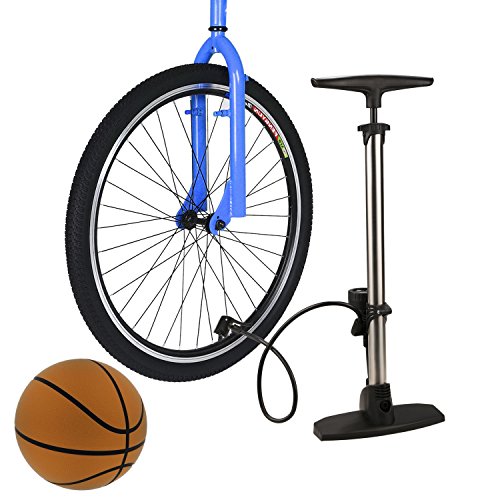 ANCHEER Ergonomic Stationary Electric Bike E Bike Portable Pump Easy to Carry,Includes Needle to inflate Sports Balls for Volleyball, Football, Soccer, and Basketbal