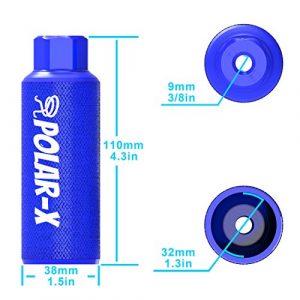 Volo Polar-X PEGFOR BMX Bicycle Foot Studs, Aluminum Alloy Non-Slip Leading Foot, Suitable for Mountain Bike Riding, Pegs for Bikes, BMX Foot Pegs, Suitable for 3/8 Inch Axles (Blue)