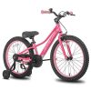 JOYSTAR 20 Inch Kids Bike with Training Wheels for 7 8 9 10 Years Old Boys 20" BMX Style Bicycles Bicycle for Early Rider MTB Children Pedal Bike Pink