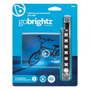 Brightz GoBrightz LED Bike Frame Light, Blue - LED Bike Frame Light for Night Riding - 4 Modes for Flashing or Constant Glow - Fun Safety Light Bike Accessories for Kids, Boys, Girls, Teens & Adults