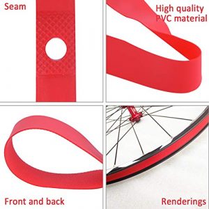 2Pcs Bike Tire Liner, Flat Proof Bicycle Tires Mountain Bike Inner Tube Tire Rim Strip Rim Tape Protection Pad Puncture Proof Belt (Size : 26inch)
