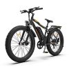AOSTIRMOTOR Fat Tire Ebike 750W 48V 13AH Electric Mountain Bike with Rack and Fender, 26 ‘’4.0 inch Ebike, Electric Bicycle for Adults…