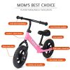 Birtech Balance Bike for 2, 3, 4, 5 Year Old Kids, 12 Inch Toddler Balance Bike Kids Indoor Outdoor Toys, No Pedal Training Bicycle with Adjustable Seat Height, Pink
