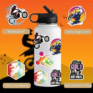 Dirt Bike Stickers 50PCS Dirt Bike Stickers and Decals,Stickers for Dirt Bikes,Dirtbike,Motorcycle Stickers,Dirt Bike Sticker Pack,Bike Helmet Stickers Dirt Bike for Kids/Boys(Dirt Bike Stickers)