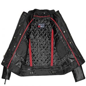 Men's Commuter Premium Natural Buffalo Leather Motorcycle Jacket CE Armor Conceal Carry Gun Pockets Cruiser Biker Brown XL