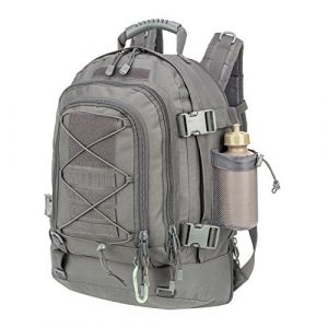 ARMYCAMOUSA 40L Outdoor Expandable Tactical Backpack Military Sport Camping Hiking Trekking Gym Bag (08001A Grey)