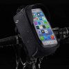 Bike Phone Front Frame Bag - Waterproof Top Tube Cycling Bags Bicycle Phone Bag Bike Phone Case Holder Accessories Cycling Pouch Compatible with iPhone 11 XS Max XR Fit 6.5”