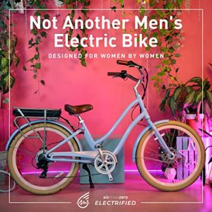 sixthreezero EVRYjourney Women's Electric Bicycle, 7-Speed Step-Through Touring Hybrid eBike, 250 Watt Motor, 26