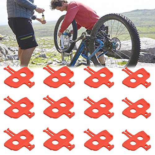 12Pcs Disc Brake Spacer, Hydraulic Brakes Pads Spacer for Bicycle Disc Cycling Repair Tools Bicycle Brake Pads Spacer for Mountain Bike Road Bike MTB Hydraulic Disc Bike Brake Pads Spacer