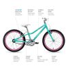 Guardian Ethos Safer Patented SureStop Brake System 20" Kids Bike, Aqua/Pink