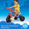 Fisher-Price Hot Wheels Tough Trike, Sturdy Ride-on Tricycle with Hot Wheels Colors and Graphics for Toddlers and Preschool Kids Ages 2-5 Years