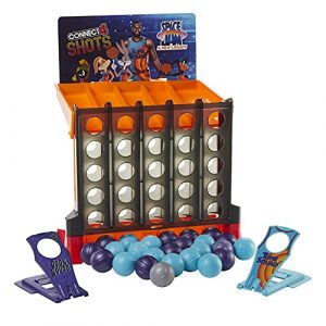Hasbro Gaming Connect 4 Shots: Space Jam A New Legacy Edition Game, Inspired by The Movie with Lebron James, Fast-Action Game for Kids Ages 8 and Up , Blue
