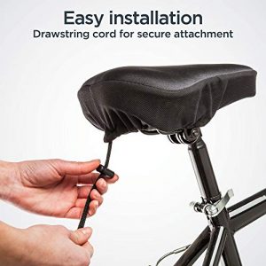 Schwinn Comfort Bike Sport Seat Cover, Double Gel Padding, Fits Most Seats for Standard or Indoor Bikes