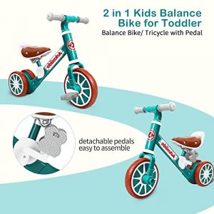 Baby Balance Bike, RidingToys Gifts for Boys Toddlers 2-3 Kids Push Bike Gifts for First Birthday Thanksgiving Christmas (Green)