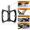 Favoto Bike Pedal Mountain Road Bicycle Wide Flat Platform Pedals, 9/16" Screw Thread Non-Slip Aluminum Alloy, Sealed Bearing Lightweight Cycling Pedal for Adult BMX MTB Bike Accessories
