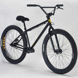 Mafiabikes Bomma 26 inch Wheelie Bike Cruiser Bike with Mafia Suede Wheelie seat (Black)