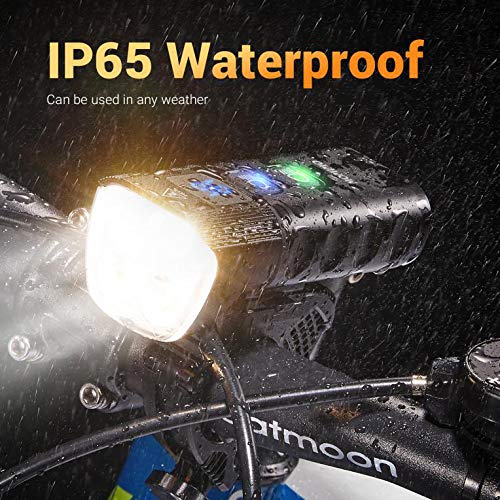 Bike Light Front, Super Bright 10000 Lumens USB Rechargeable Bicycle Headlight with IP65 Waterproof and 13 Lighting Modes Bicycle Light Fits for Bike All Road Bicycle Mountain Night Riding