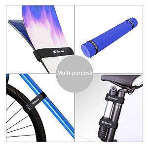 Epessa Bike Rack Strap Bike Wheel Stabilizer Straps,Stonger Grip with Gel,Adjustable,2 Pack (Black)