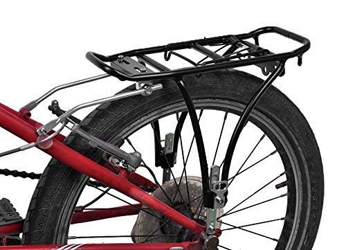Bike Cargo Rack Cargo Universal Adjustable Bicycle Rear Luggage Touring Carrier Racks 55lbs Capacity Quick Release Mountain Road Bike Pannier Rack for 26"-29" Frames