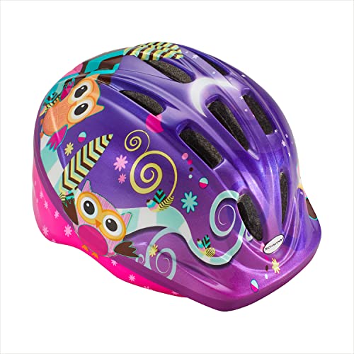 Schwinn Toddler Bike Helmet Classic Design, Ages 3-5 Years, Crazy Owl, Model: SW76951A-2