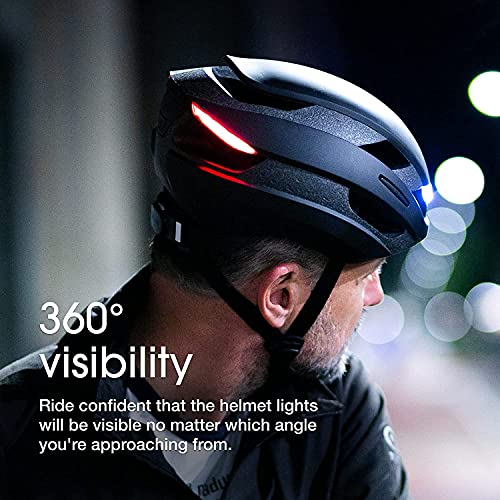 Lumos Ultra Smart Bike Helmet | Customizable Front and Back LED Lights with Turn Signals | Road Bicycle Helmets for Adults: Men, Women (Without MIPS)