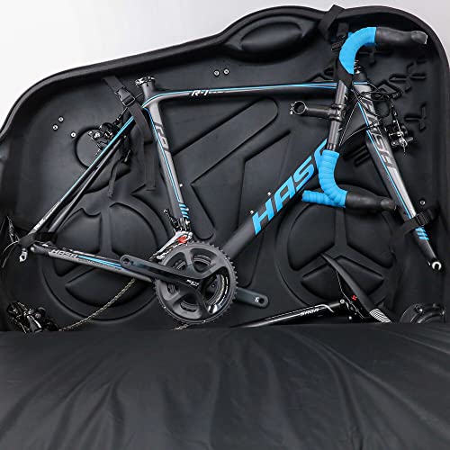 CyclingDeal Bike Travel Case - 700c Bikes - Bicycle Air Flights Travel Hard Case Box Bag EVA Material Lightweight & Durable with TSA Lock - Great for Road Bike -Transport Equipment Pro