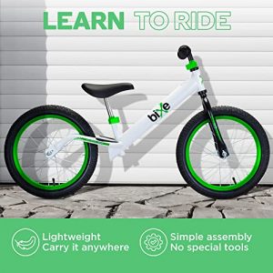 Bixe 16" Pro Balance Bike for Big Kids 5, 6, 7, 8 and 9 Year Old - No Pedal Sport Training Bicycle