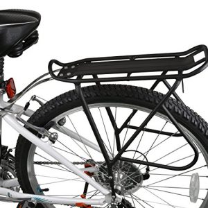 Ibera Bike Rack – Bicycle Touring Carrier with Fender Board, Frame-Mounted for Heavier Top & Side Loads, Height Adjustable for 26