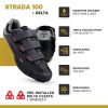 Tommaso Strada 100 Dual Cleat Compatible Indoor Cycling Class Ready Bike Shoe - Look Delta - 47