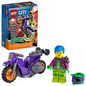 LEGO City Wheelie Stunt Bike 60296 Building Kit (14 Pieces)