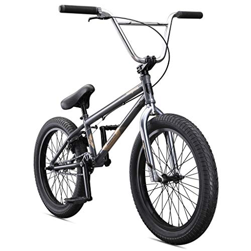 Mongoose Legion L60 Freestyle BMX Bike Line for Beginner-Level to Advanced Riders, Steel Frame, 20-Inch Wheels, Grey