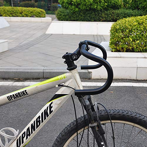 UPANBIKE Fixed Gear Bike Road Bicycle Drop Bar Bent Handlebar Aluminum Alloy 25.4mm 31.8mm