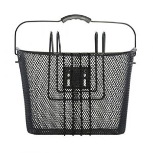 M-Wave Ventura Quick Mount Wire Basket 10.25 x 8.5 x 13.5 in, Black