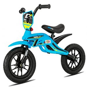 JOYSTAR 12 Inch Kids Balance Bike for 2 3 4 5 and 6 Years Old Boys & Girls, Lightweight Toddler Baby Balance Bike, No Pedal Bike, Push Bike for Child, Blue
