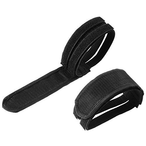 2 Pairs Bicycle Feet Strap Pedal Straps for Fixed Gear Bike (Black)
