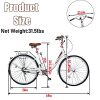 hosote 26 inch Women's Cruiser Bike with Portable Basket, Complete Comfort Coummter Bicycle, Beach Cruiser Bikes for Women and Young Girls
