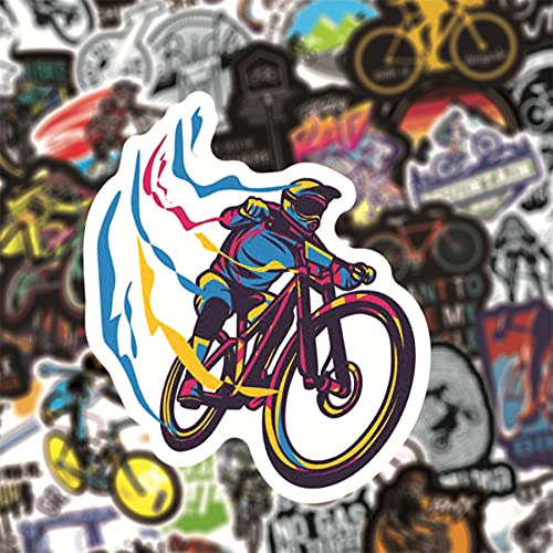 Bike Decals Stickers 100pcs Mountain Bike Sticker Pack BMX Stickers