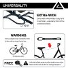 Leader Accessories 2-Bike Platform Style Hitch Mount Bike Rack, Tray Style Bicycle Carrier Racks Foldable Rack for Cars, Trucks, SUV and Minivans with 2" Hitch Receiver - Quick Hitch Pins Design